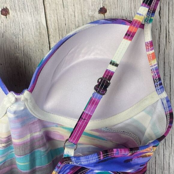 Spanx by Sara Blakey Ruched Tankini Top Size M  B - Picture 10 of 10